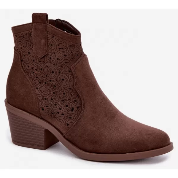  Dámske topánky S.BARSKI HY62-8147 BROWN 