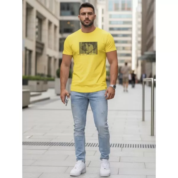  Pánske tričko DSTREET NX5014R-YE ŽLTÁ 