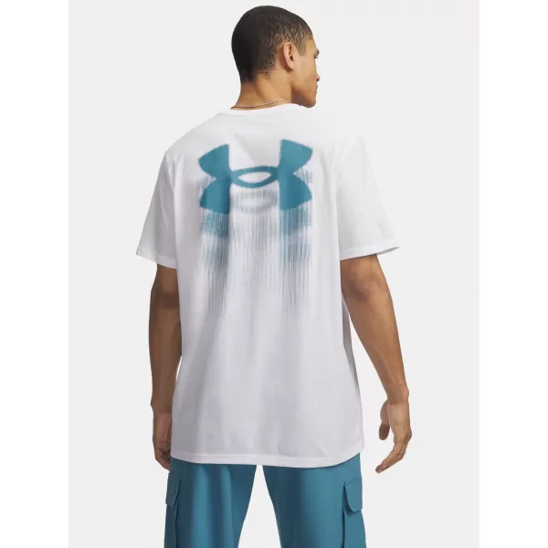  Pánske tričko UNDER ARMOUR M BLUR LOGO SS 6009245-100 BIELA 