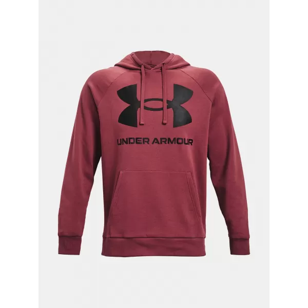  Pánska mikina UNDER ARMOUR RIVAL FLEECE BIG LOGO HD 1357093-652 ČERVENÁ 