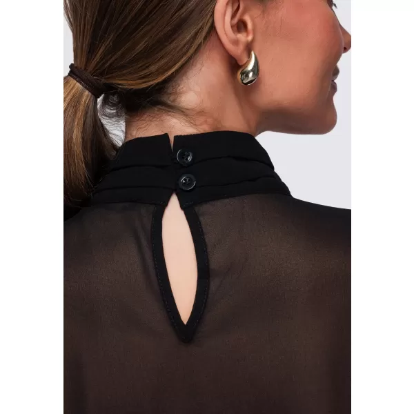  Dámska blúzka OMBRE OW-TS-E0085 BLACK 