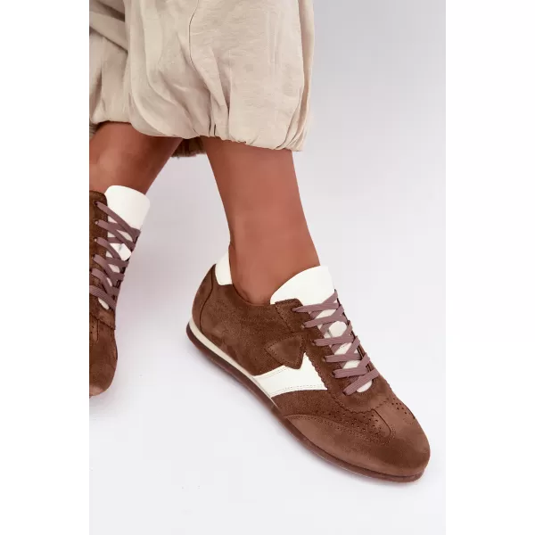  Dámske tenisky ZAZOO N1412/772/1098 MOCHA 