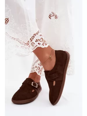 Dámske poltopánky BOTO JH578 BROWN