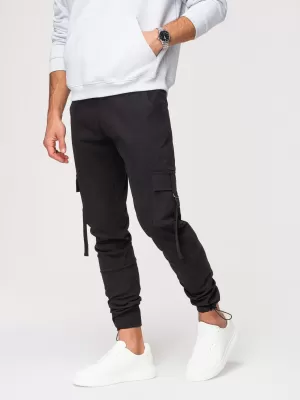 Pánske nohavice OMBRE P1516 BLACK