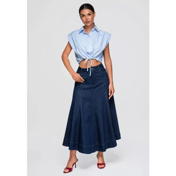  Dámska košeľa OMBRE OW-SH-E0057 BLUE 