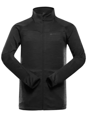 Pánska rýchloschnúca mikina ALPINE PRO ONNEC 4 BLACK