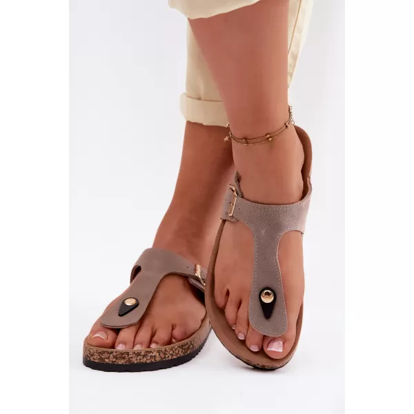  Dámske žabky BOTO 26SD21-101 BEIGE 