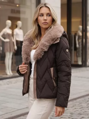 Dámska bunda DSTREET TY6084 HNEDÁ