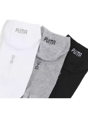 Ponožky PUMA UNISEX SNEAKER PLAIN 3P 93862417 GREY/WHITE/BLACK