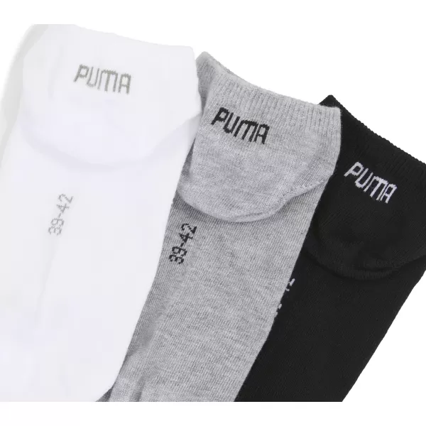  Ponožky PUMA UNISEX SNEAKER PLAIN 3P 93862417 GREY/WHITE/BLACK 