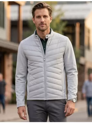 Pánska hybridná bunda MALFINI PREMIUM CROSS 555 SILVER GRAY