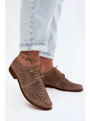 Dámske poltopánky ZAZOO 4156/HOGL BEIGE