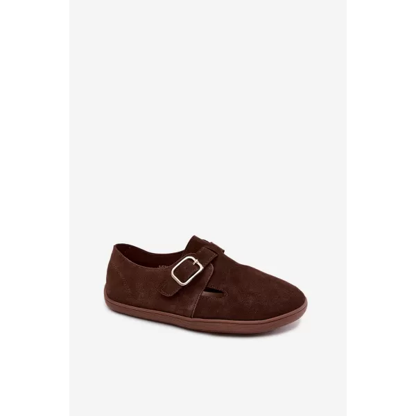  Dámske poltopánky BOTO JH578 BROWN 