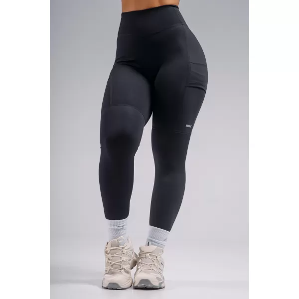  High-waist tvarujúce legíny s vreckami NEBBIA PRIMAL 851 BLACK 