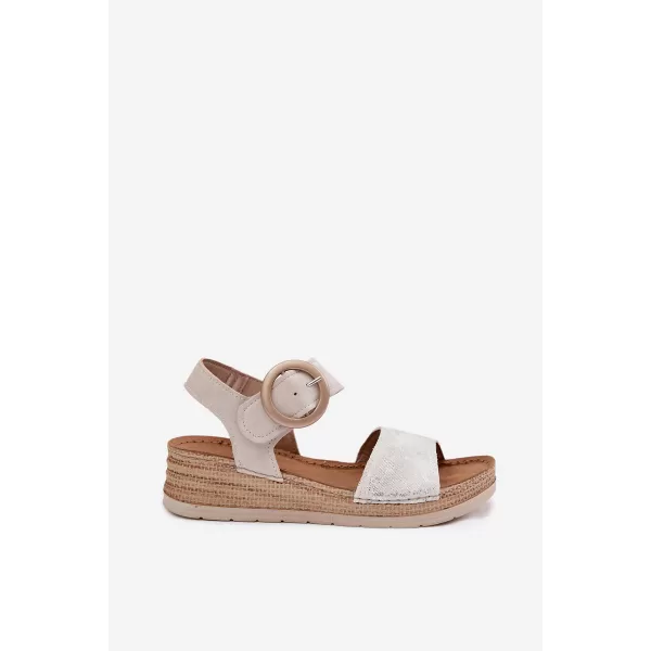  Dámske sandále INBLU RV000013 BEIGE 