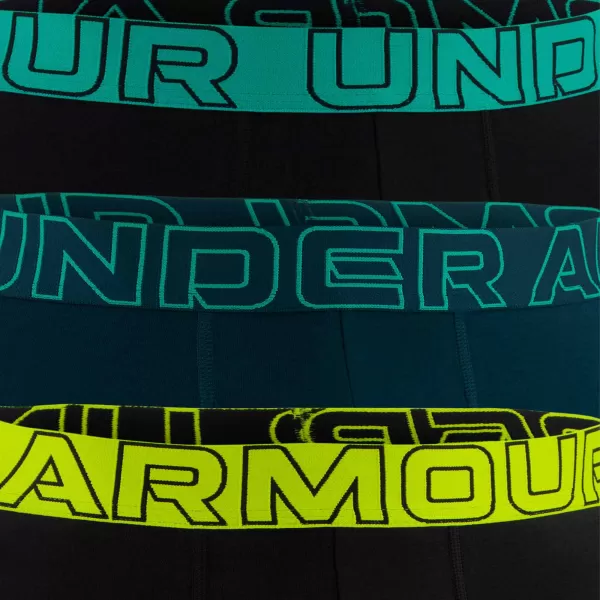  Pánske boxerky UNDER ARMOUR M PERF COTTON 6IN (3KS) 1383889-007 ČIERNA 