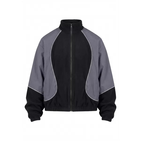  Pánska tepláková bunda URBAN CLASSICS TB8602-07652 BLACK/MAGNET 