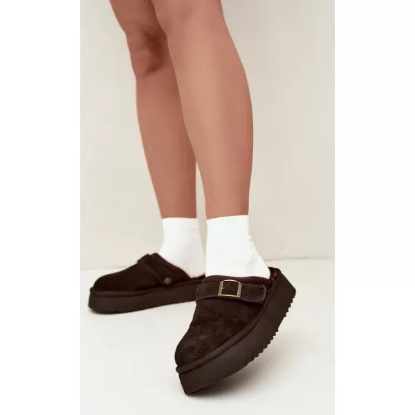  Dámske šľapky BIG STAR SHOES UU274697 BROWN/BEIGE 