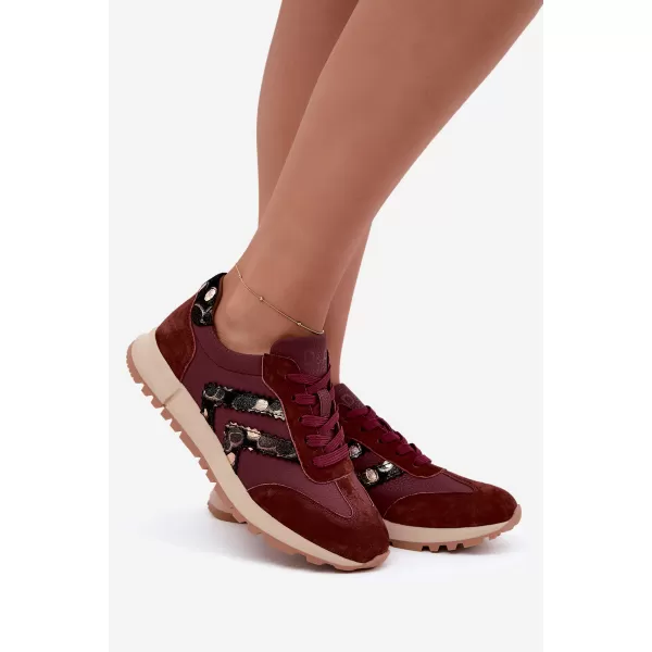  Dámske tenisky D&A GR62-6015 BURGUNDY 