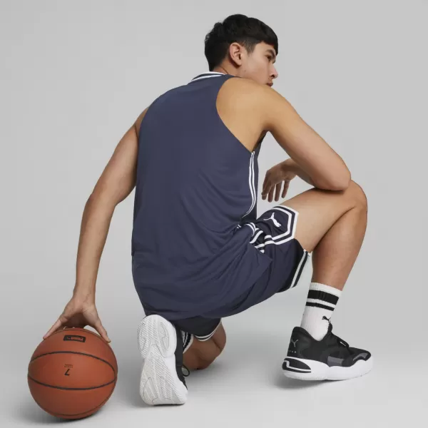  Pánsky dres PUMA HOOPS TEAM GAME JERSEY 676628-03 PUMA NAVY 