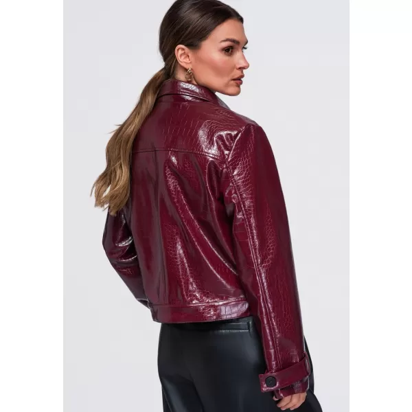  Dámska bunda OMBRE OW-JAFL-0145 BURGUNDY 