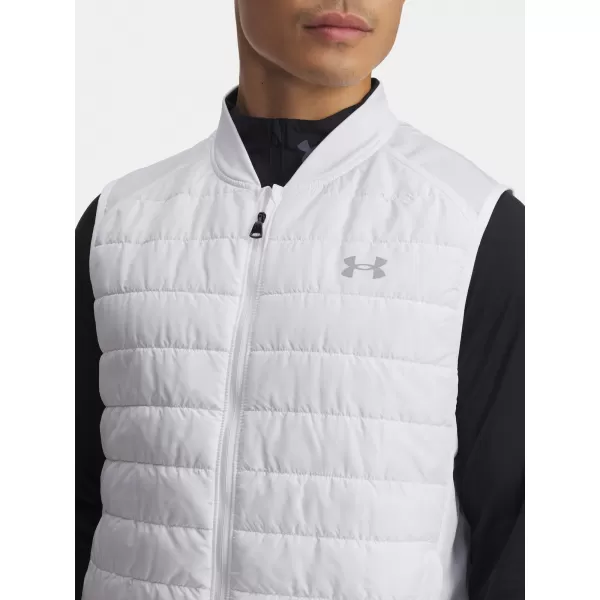 Pánska vesta UNDER ARMOUR LAUNCH INSULATED VEST 1380870-100 BIELA 