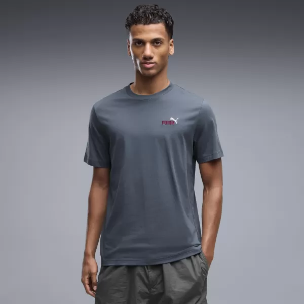  Pánske tričko PUMA GRAPHICS 2 COLOR SMALL NO. 1 LOGO TEE 68471737 EVENING BLUE 