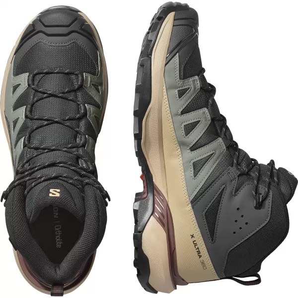  Pánske topánky SALOMON X ULTRA 360 MID GORE-TEX L47743300 PHANTOM/DESERT TAN/RUM ROZINKA 