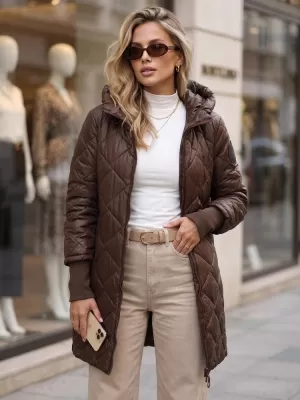 Dámska bunda DSTREET TY5862 HNEDÁ