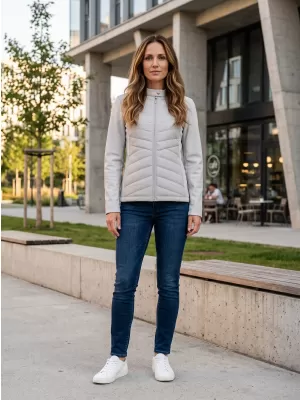 Dámska hybridná bunda MALFINI PREMIUM CROSS 556 SILVER GRAY
