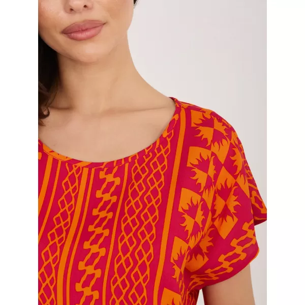  Dámske tričko SUBLEVEL D73771AG10978AA ORANGE 