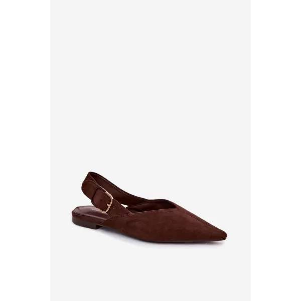  Dámske baleríny BOTO 9755 BROWN 