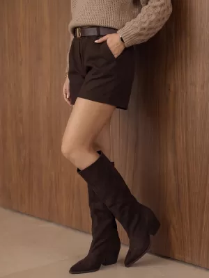 Dámske šortky DSTREET SY0592 HNEDÁ