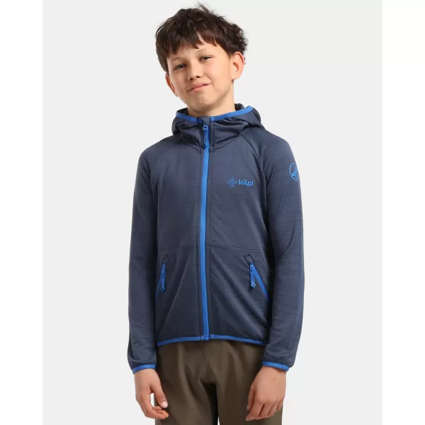  Detská fleece mikina KILPI MEMPHIS-JB 1J0201KI TMAVO MODRÁ 
