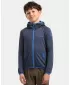 Detská fleece mikina KILPI MEMPHIS-JB 1J0201KI TMAVO MODRÁ