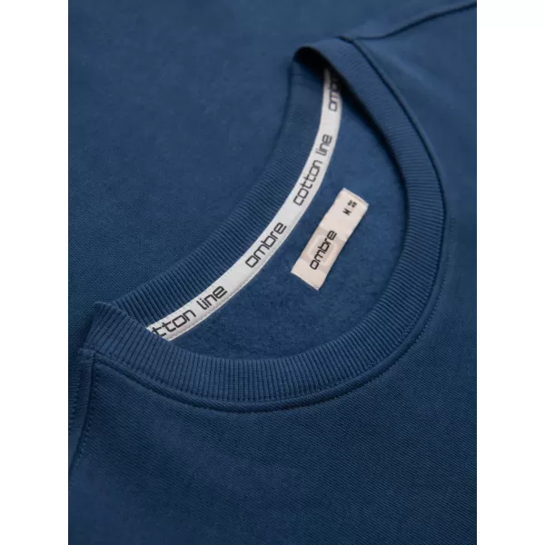 Pánska mikina OMBRE OM-SSBN-0271 NAVY BLUE 