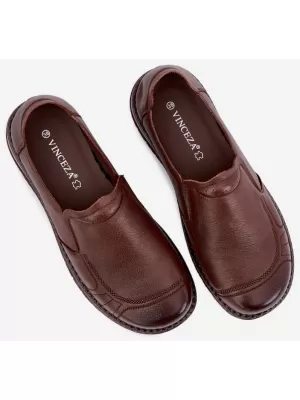 Dámske poltopánky VINCEZA 107241 BROWN