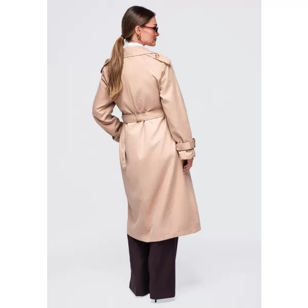  Dámsky kabát OMBRE OW-COLC-0121 BEIGE 