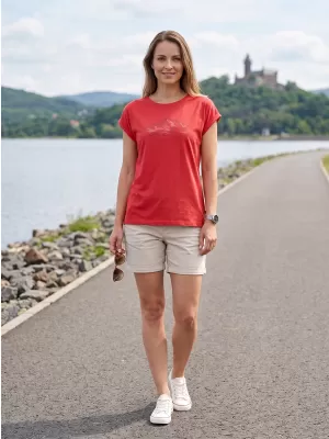 Dámske outdoorové tričko ALPINE PRO NOGERA 2 RASPBERRY VARIANT PC