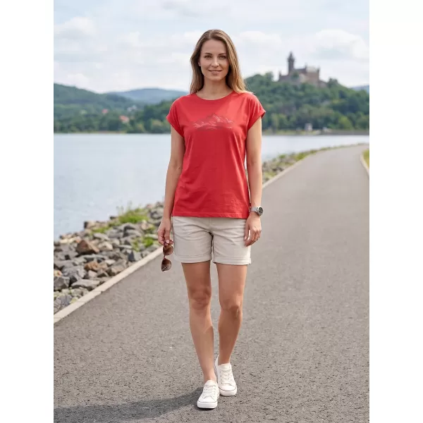  Dámske outdoorové tričko ALPINE PRO NOGERA 2 RASPBERRY VARIANT PC 