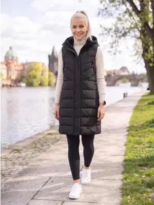 Dámska hrejivá vesta ALPINE PRO HERDA 3 BLACK