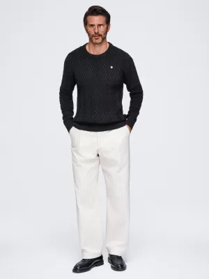 Pánsky sveter OMBRE OM-SWSW-0190 BLACK
