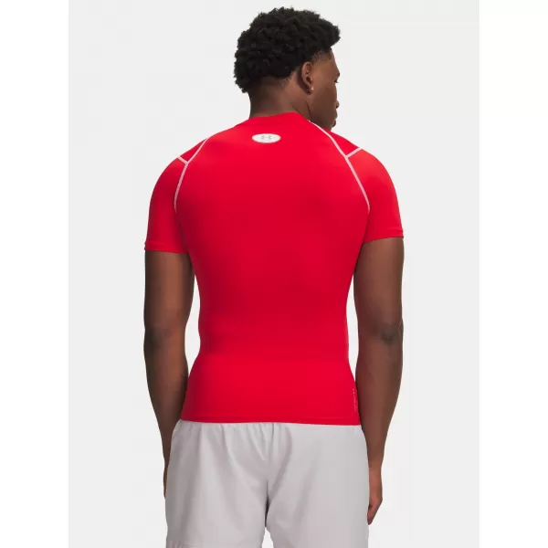  Pánske tričko UNDER ARMOUR UA HG ELITE COMP SS 6015382-600 ČERVENÁ 