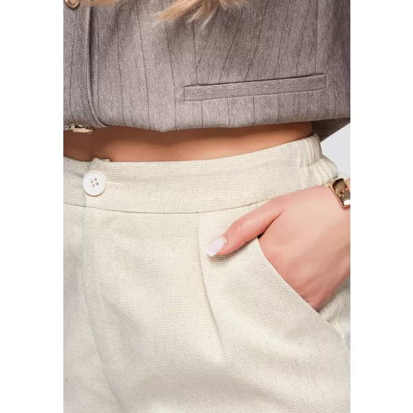  Dámske kraťasy OMBRE OW-ST-E0010 BEIGE 