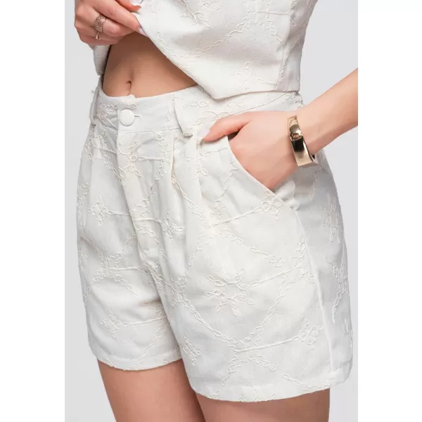  Dámske kraťasy OMBRE OW-ST-E0019 BEIGE 