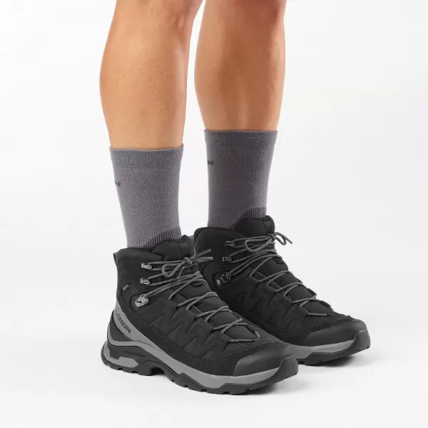  Pánske topánky SALOMON QUEST ECHO GORE TEX L49212700 BLACK/CASTLEROCK/BLACK 