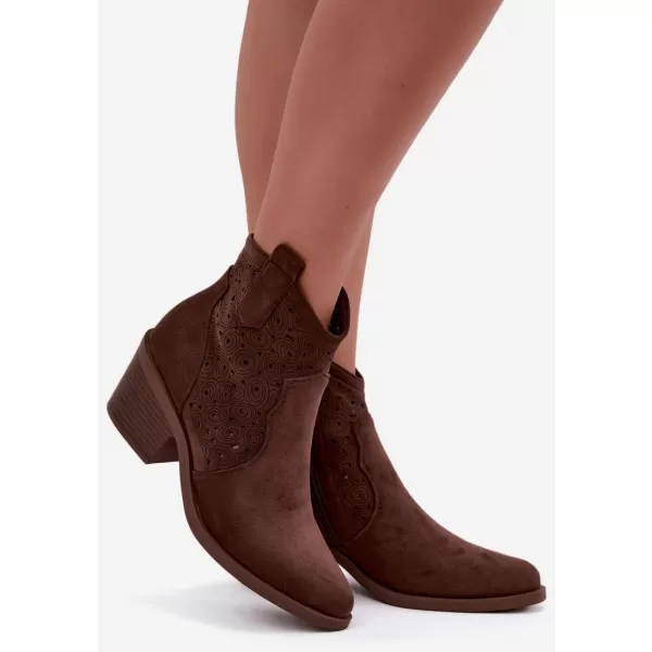  Dámske topánky S.BARSKI HY62-8147 BROWN 