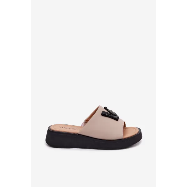  Dámske šľapky VINCEZA 66950 BEIGE 