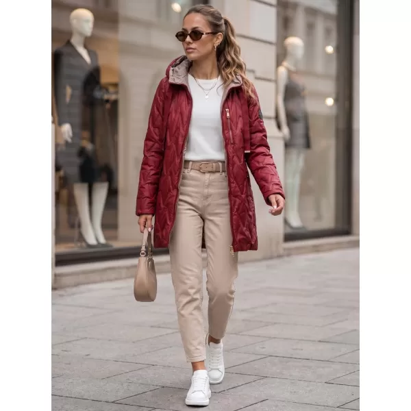  Dámska bunda DSTREET TY5771 BORDOVÁ 