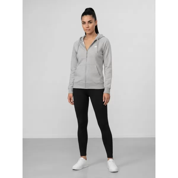  Dámska mikina 4F WMM00TSWSF2535 COLD LIGHT GREY MELANGE 